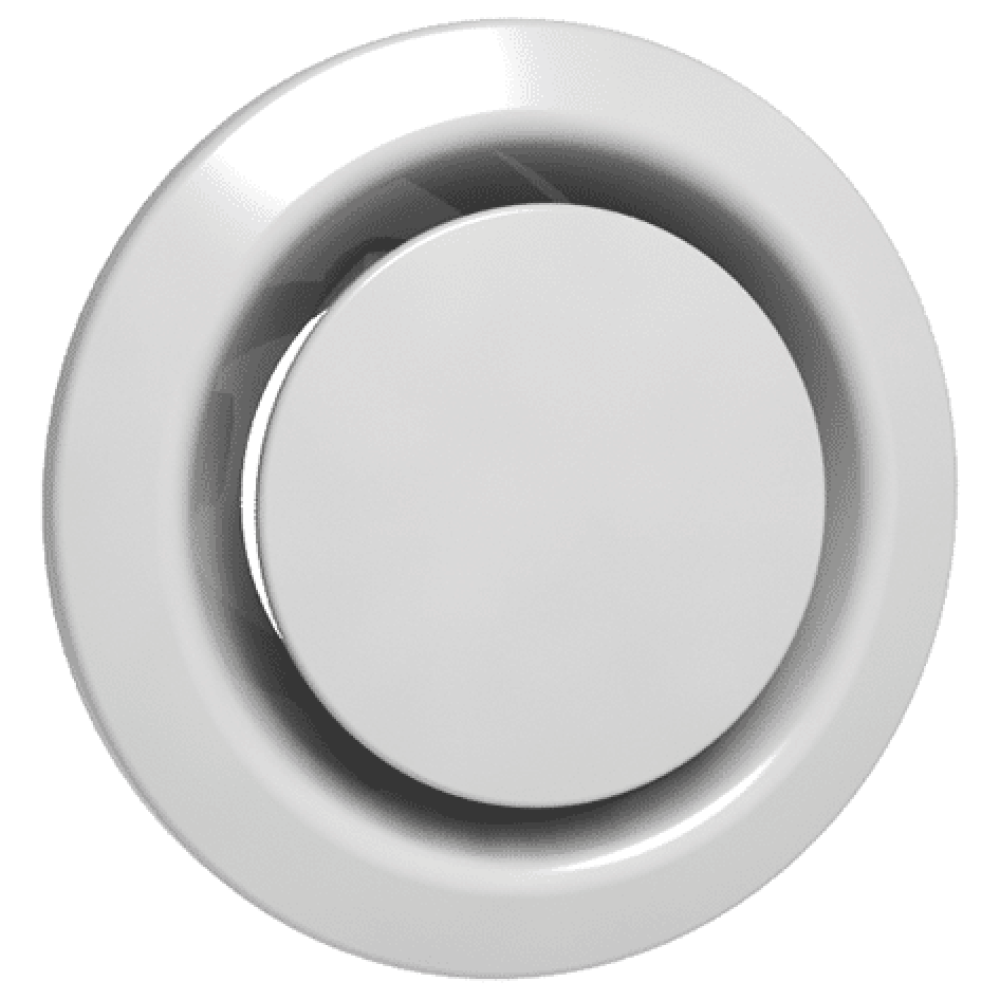 AUTOGYRE - Bouche VMC ventilation sanitaire manchette cloison blanc L. 100  mm diamètre 80 mm
